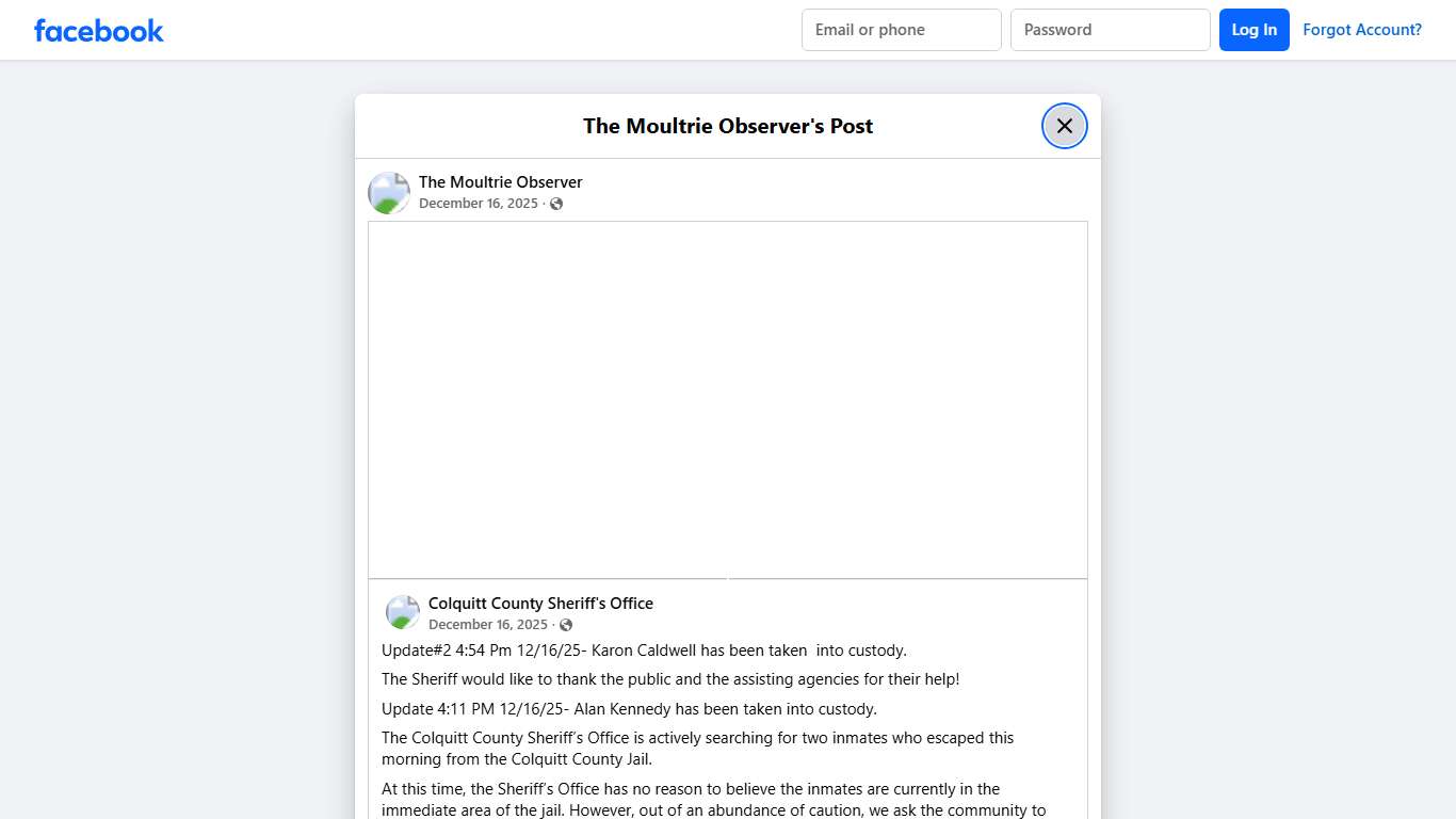 The Moultrie Observer Facebook